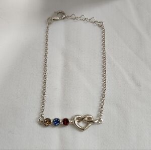 Sterling Silver Knot Bracelet Adjustable